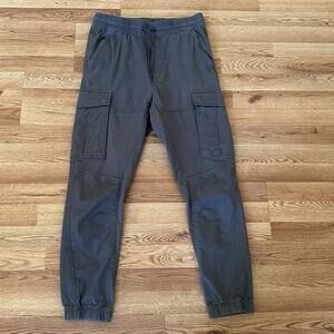 H&M Women’s Slim Fit High Rise Gray Cargo Jogger Pant Size S